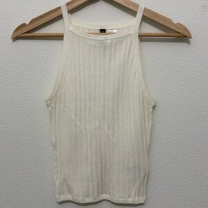 H&M Divided Cream/White Tank Top in XS